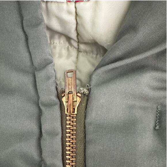 McGregor vintage 60s/70s men’s canvas duffel coat khaki army green size 40 M - Picture 8 of 12